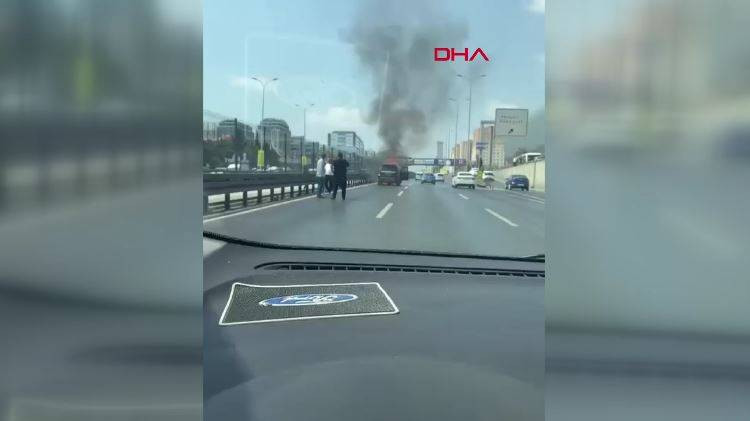 D-100'ün ortasında alev alev yandı! Trafik felç oldu - Resim: 8